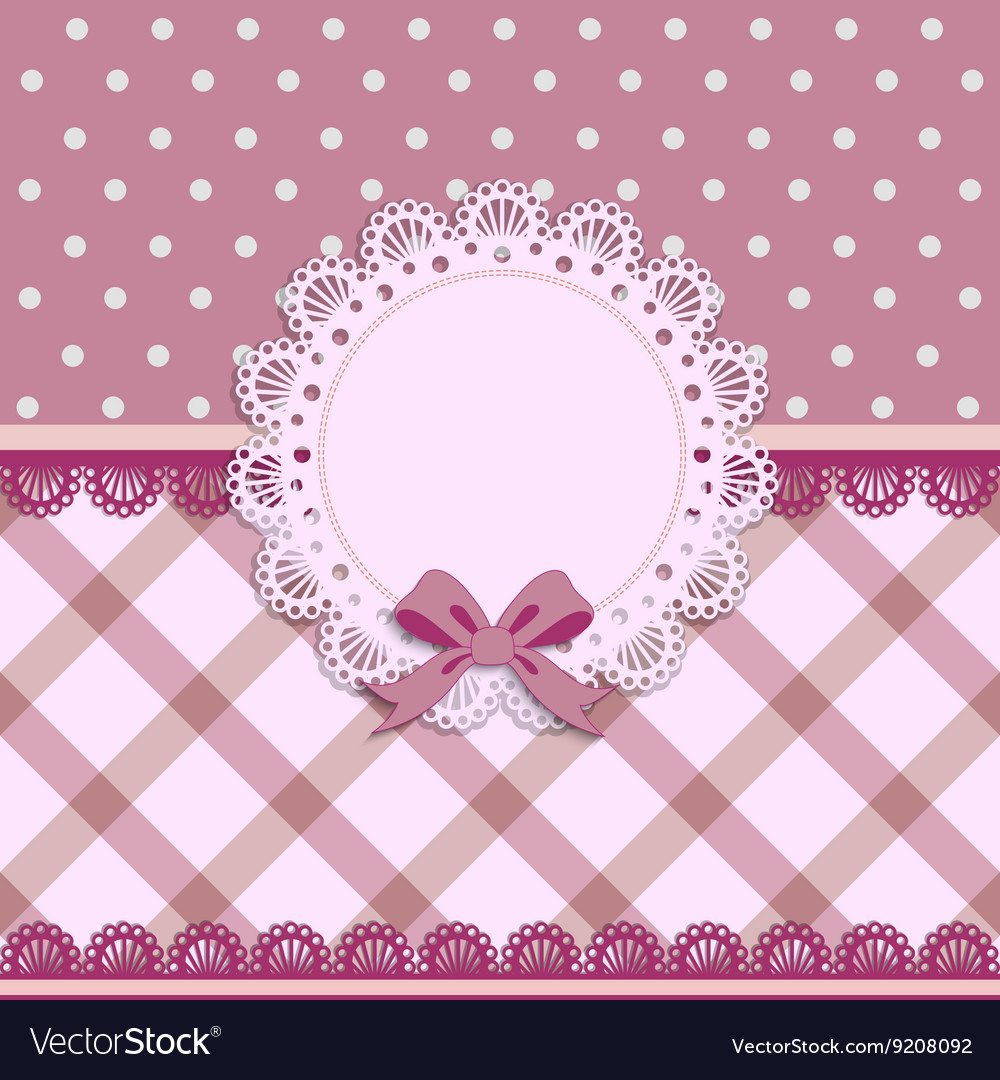 Beautiful Background With A Cloth Napkin And Bow Vector Image