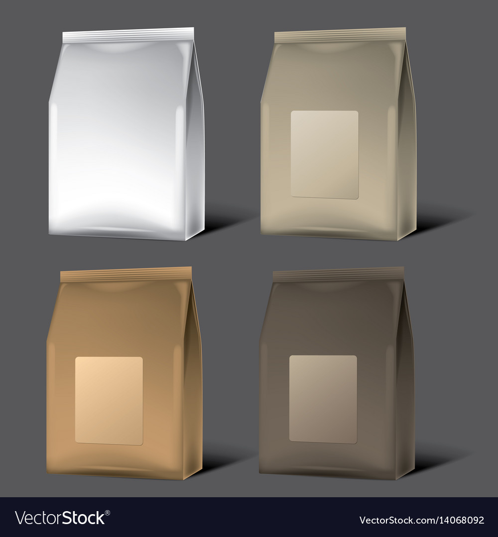 Blank packaging mock up Royalty Free Vector Image