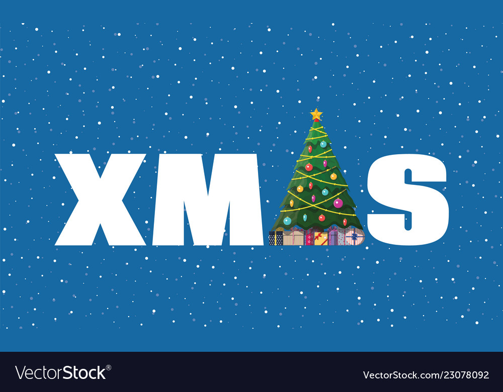 Christmas Tree with Lights and Star