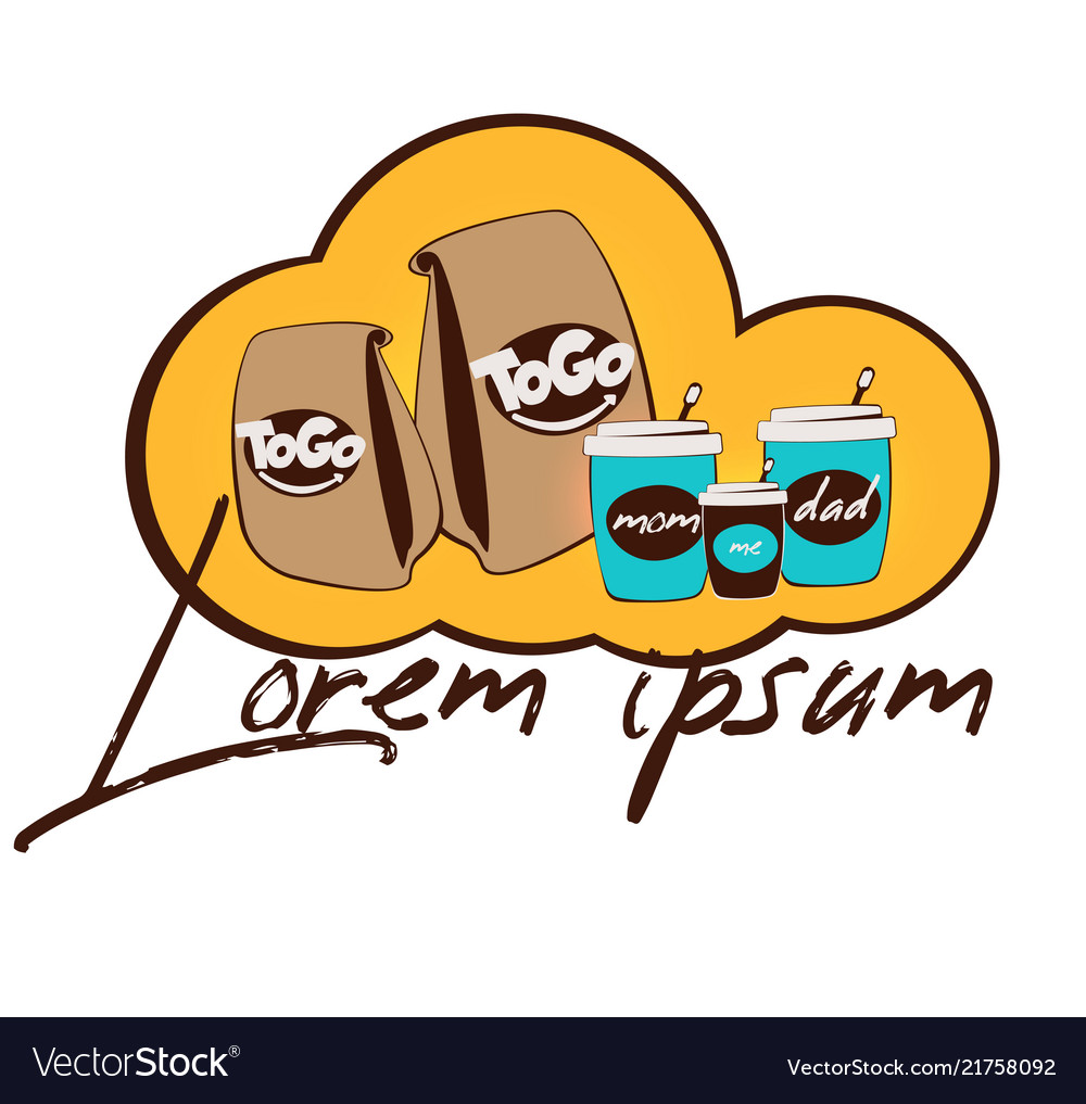 Fast food abstract banner cloud and street vector image Fast food abstract banner cloud and street