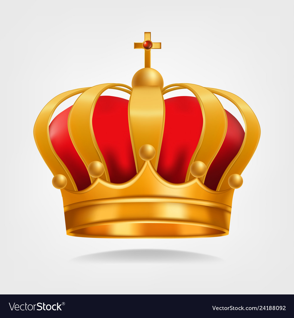 Gold crown luxury monarchy symbol