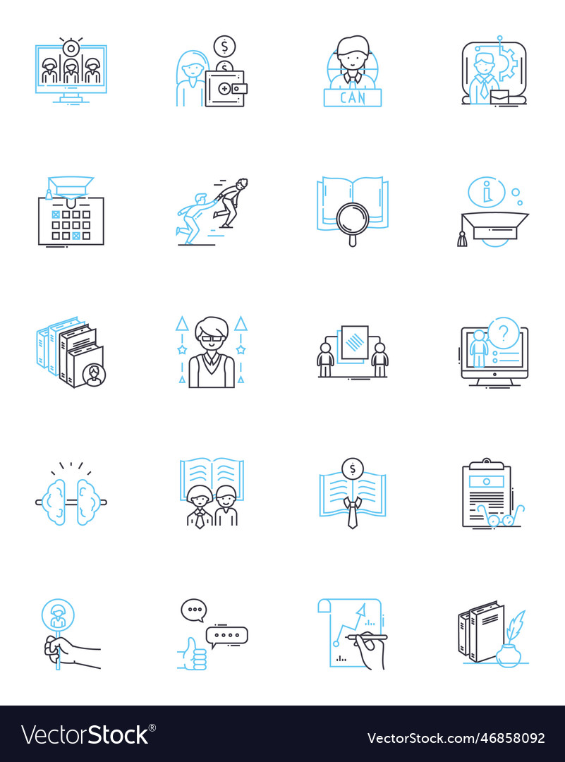 Investigation notion linear icons set suspicious
