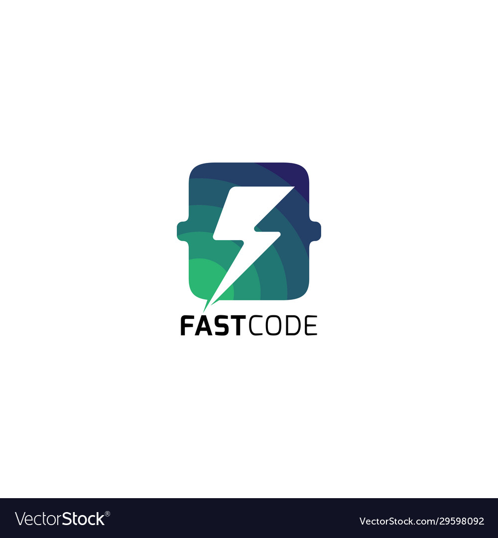 Lightning electricity with coding Vector Image Lightning electricity with coding
