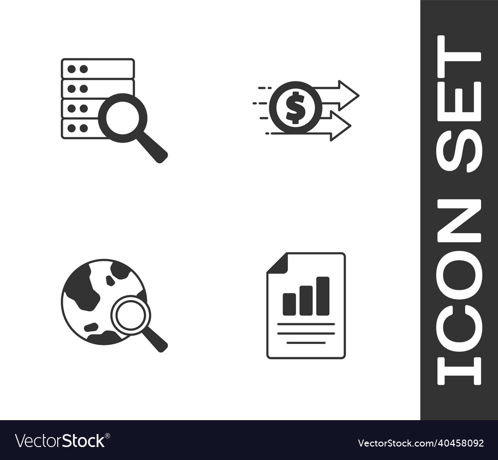 Set document with graph chart server search