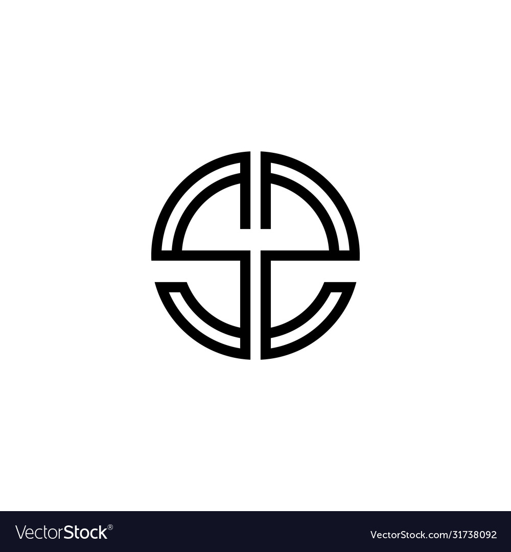 Sz letter logo icon design template elements