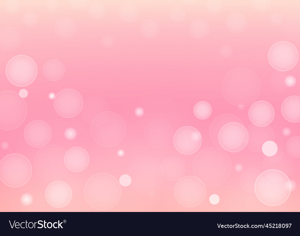 Abstract gradient background bokeh light on pink vector image Abstract gradient background bokeh light on pink