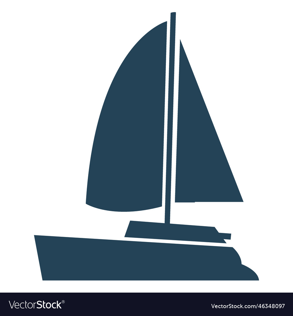 Awesome sailboat Royalty Free Vector Image - VectorStock