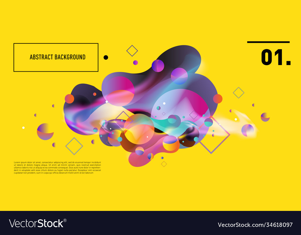 Colorful abstract fluid gradient pattern Vector Image Colorful abstract fluid gradient pattern