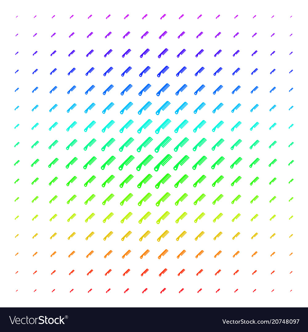 Comb shape halftone spectral grid
