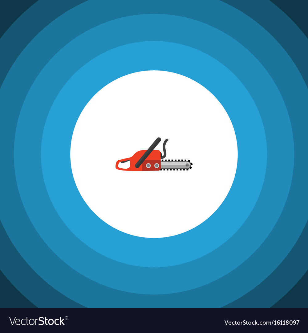 Isolated saw flat icon hacksaw element can