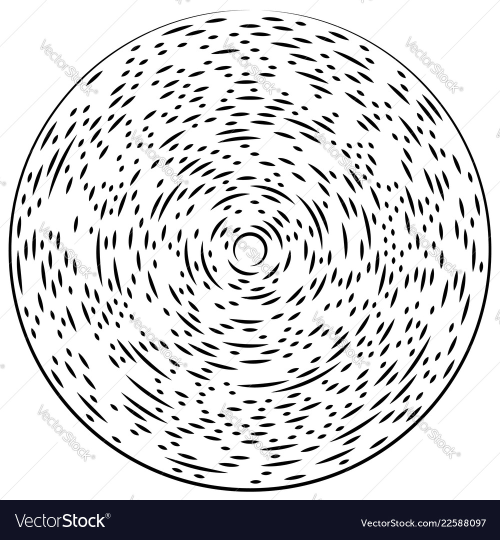 Random concentric segmented circles circular vector image Random concentric segmented circles circular