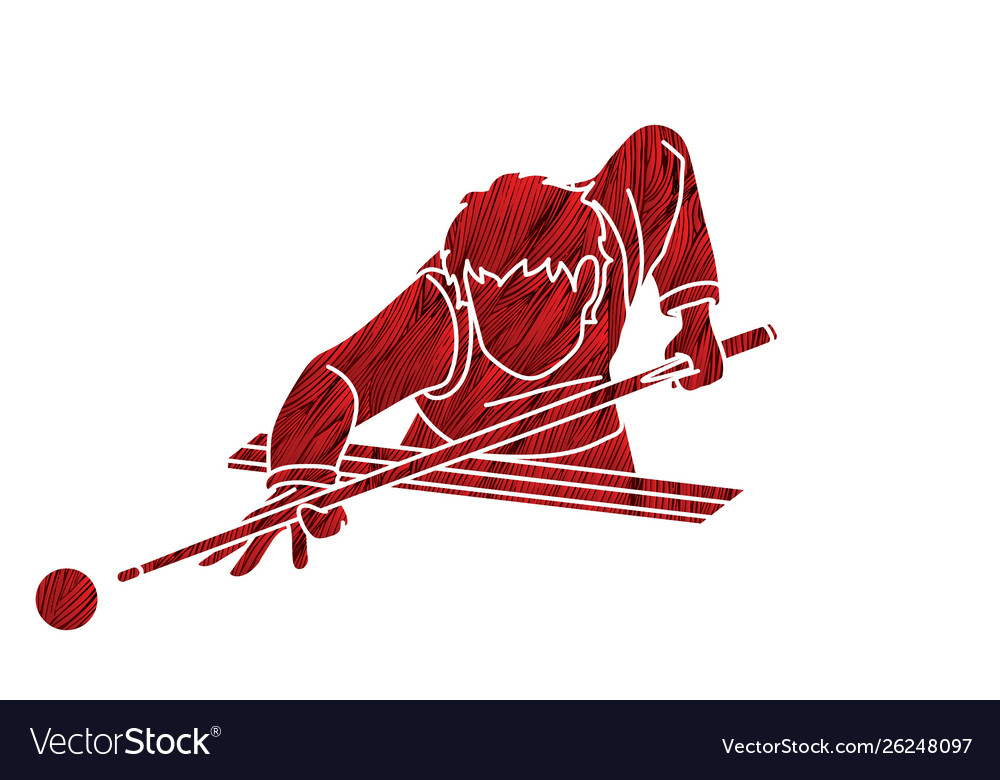 Snooker player action cartoon graphic Royalty Free Vector Snooker player action cartoon graphic Royalty Free Vector