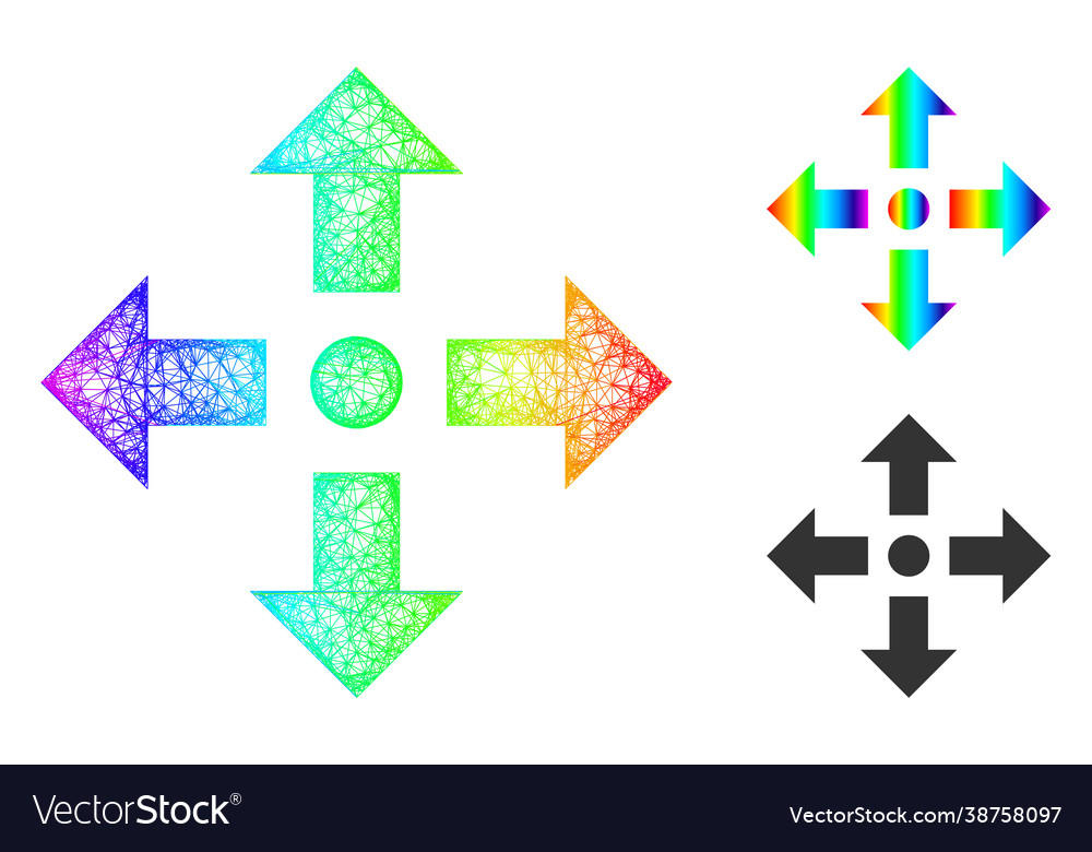 Spectral net gradient expand arrows icon