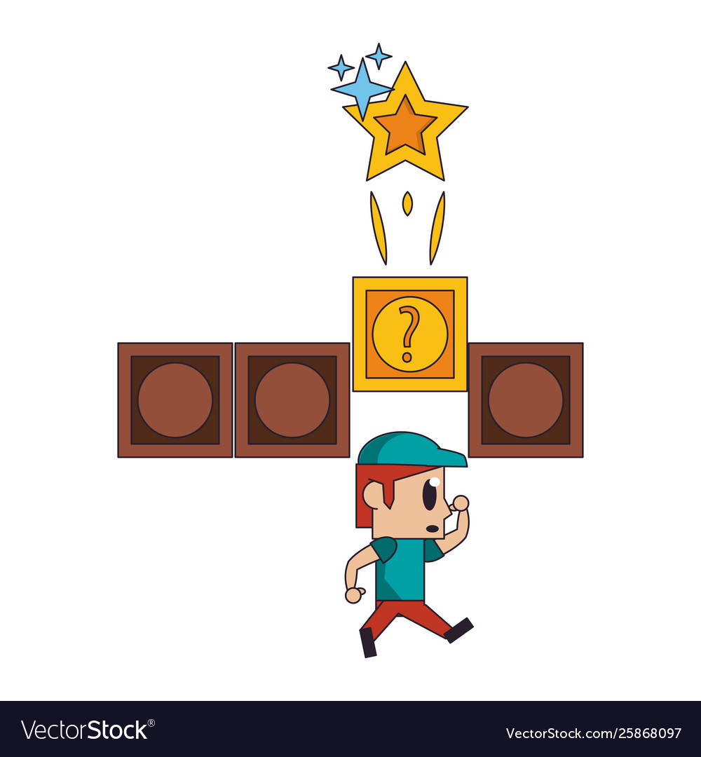Videogame characters and elements cartoons