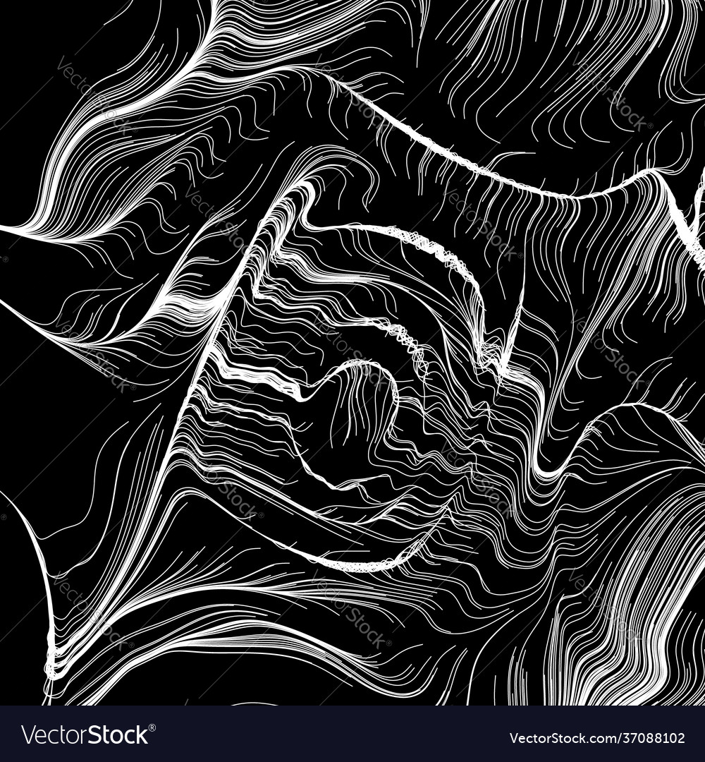 Abstract render random wavy curvy writhe lines