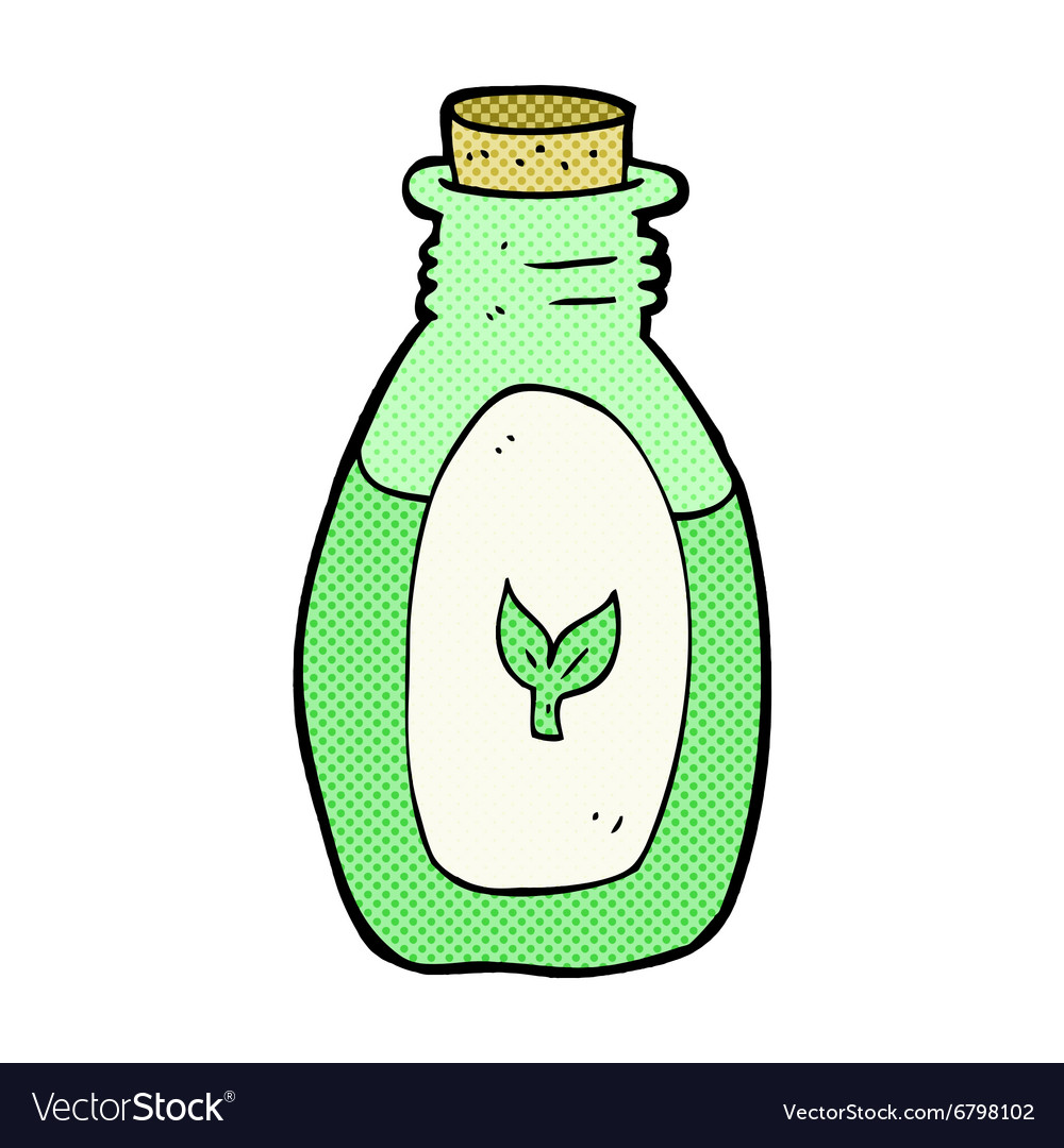 Comic cartoon herbal medicine Royalty Free Vector Image