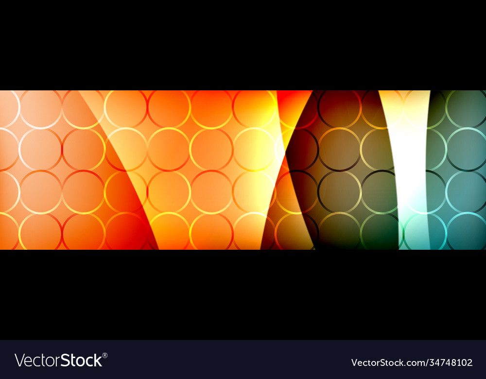 Fluid gradient neon color waves abstract