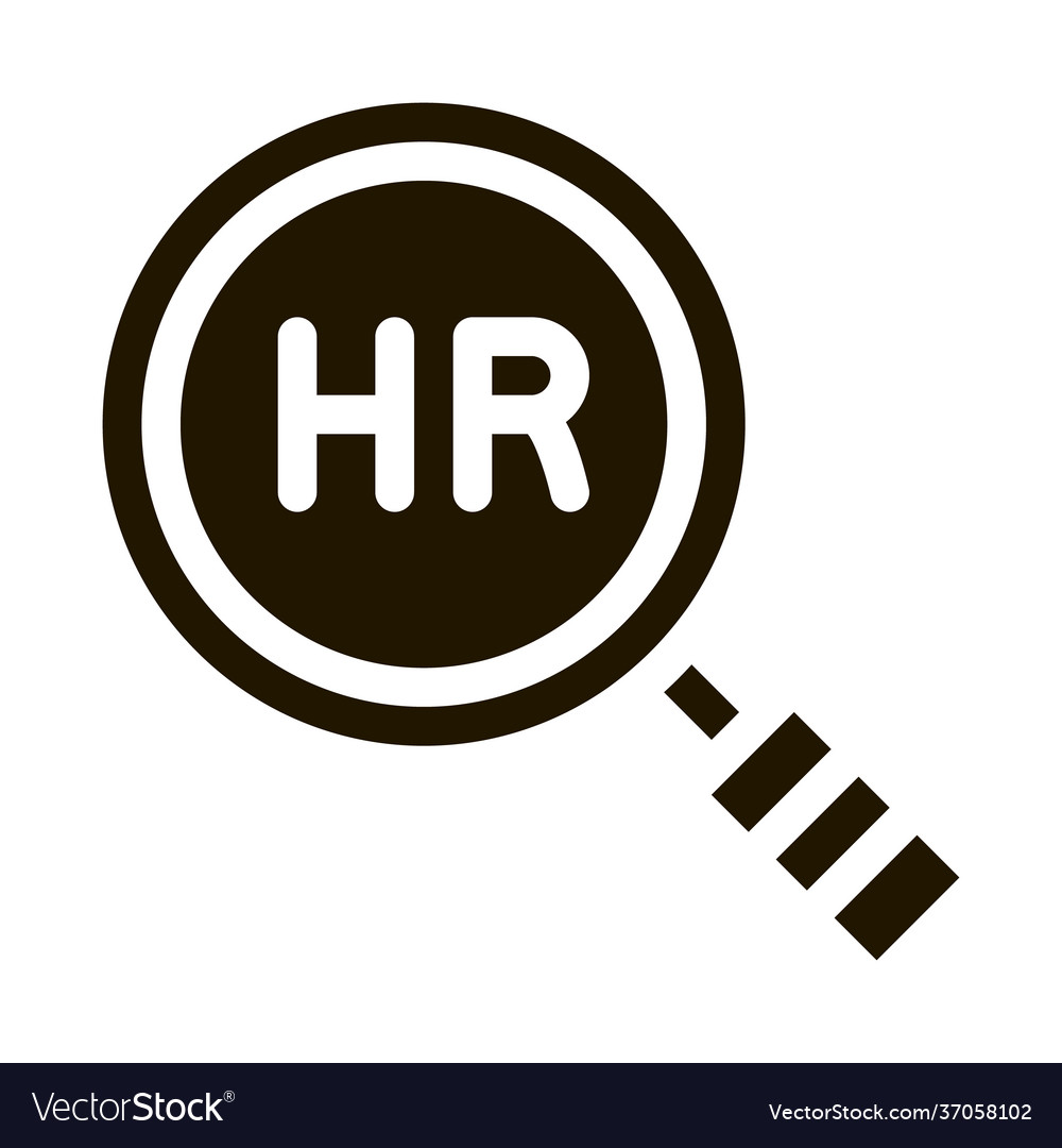 Human resource research icon glyph