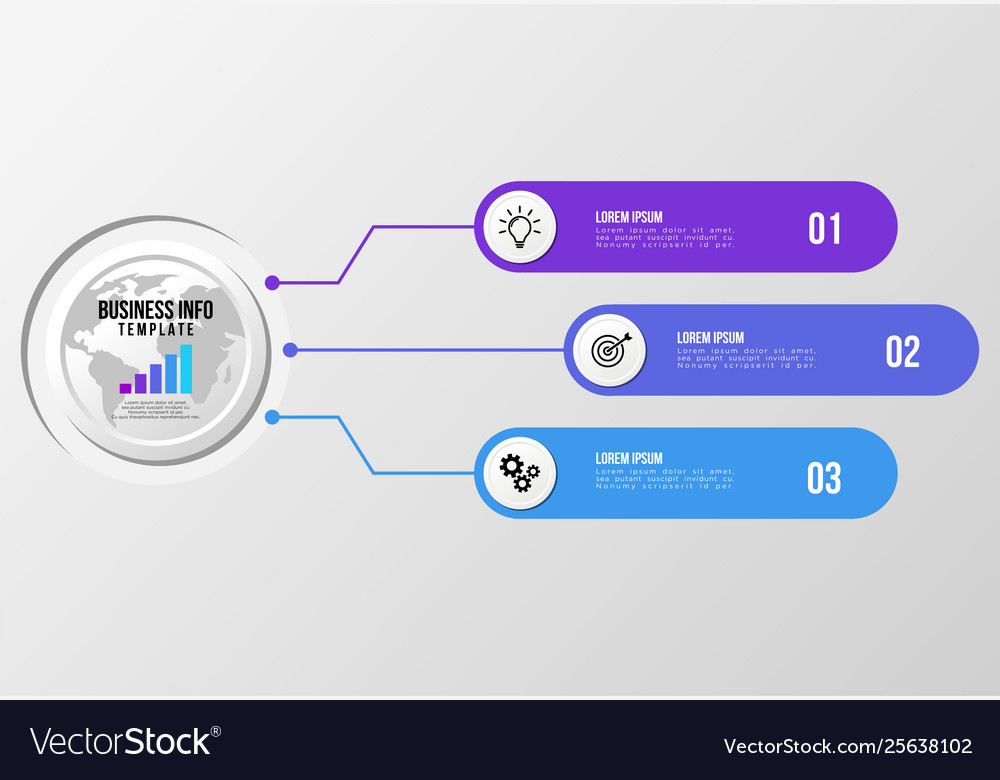 Infographic design template with options steps