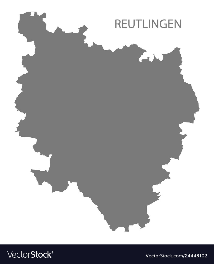 Reutlingen Bezirkskarte von baden wuerttemberg Vector Image Reutlingen Bezirkskarte von baden wuerttemberg