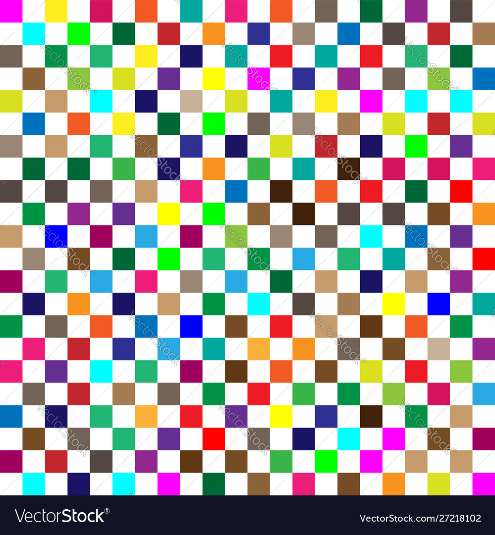 Seamless random squares mosaic tiles pixelated vector image Seamless random squares mosaic tiles pixelated