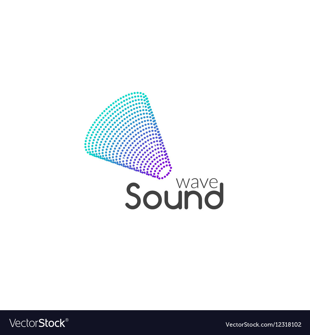 Sound Audio Music Wave Logo Design Business Icon Vector Image