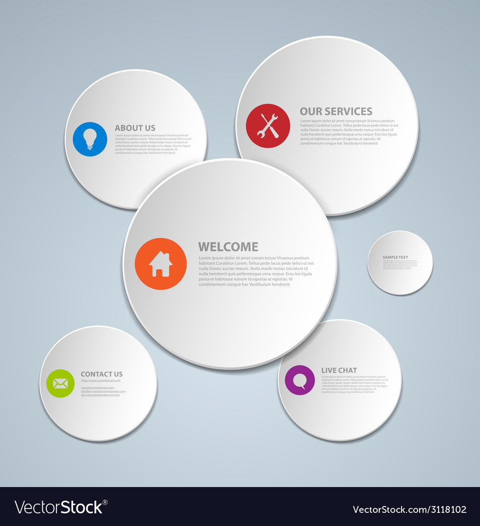 Web circles design