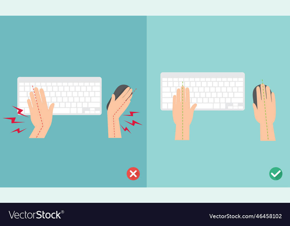 Wrong and right ways for hand position in use