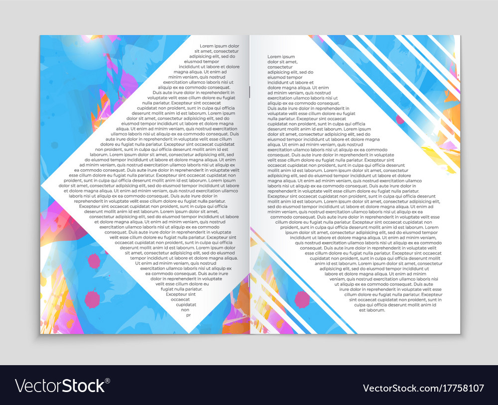 Abstract layout background set for art