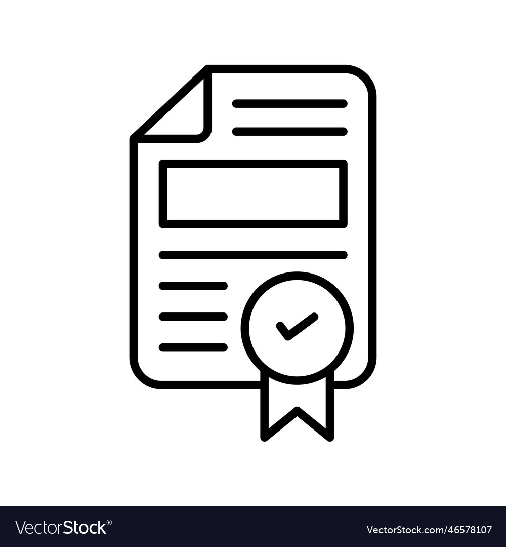 Contract outline icon style