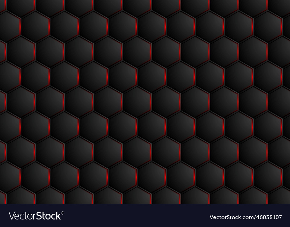 Dark abstract hexagonal texture design