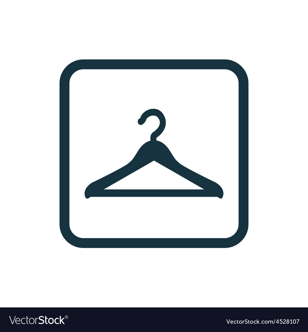 Hanger icon rounded squares button