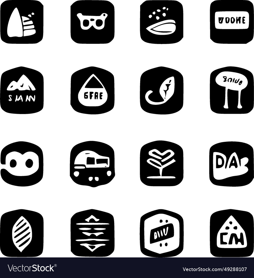 Labels - black and white isolated icon