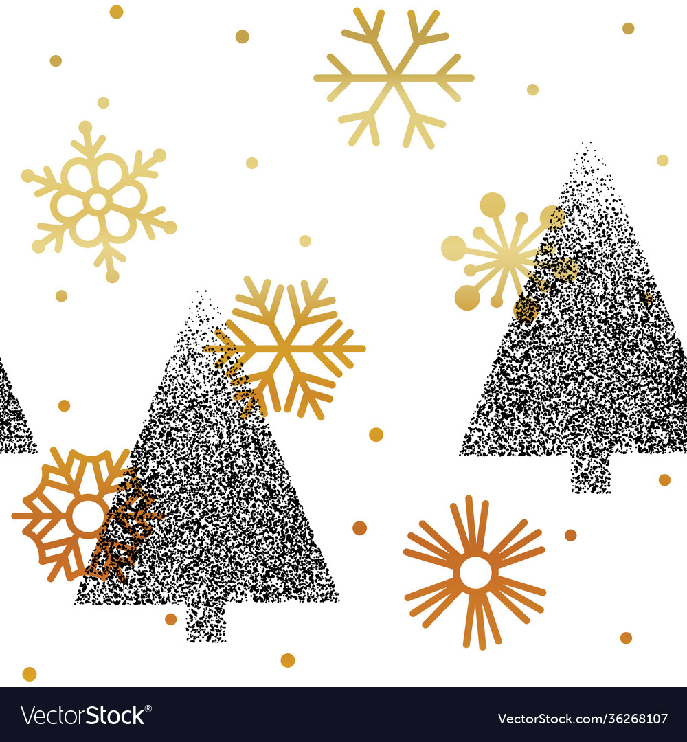 Merry christmas seamless pattern vector image Merry christmas seamless pattern