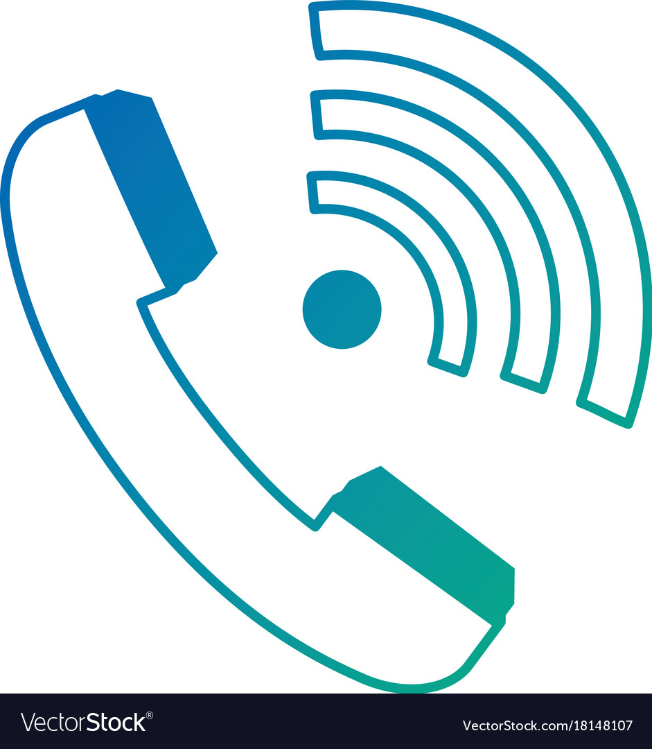 phone service with wifi waves royalty free vector image