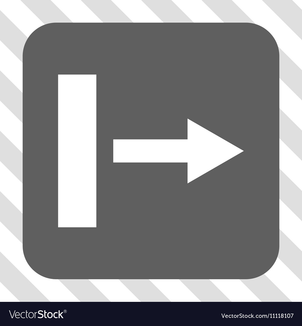 Pull right rounded square button
