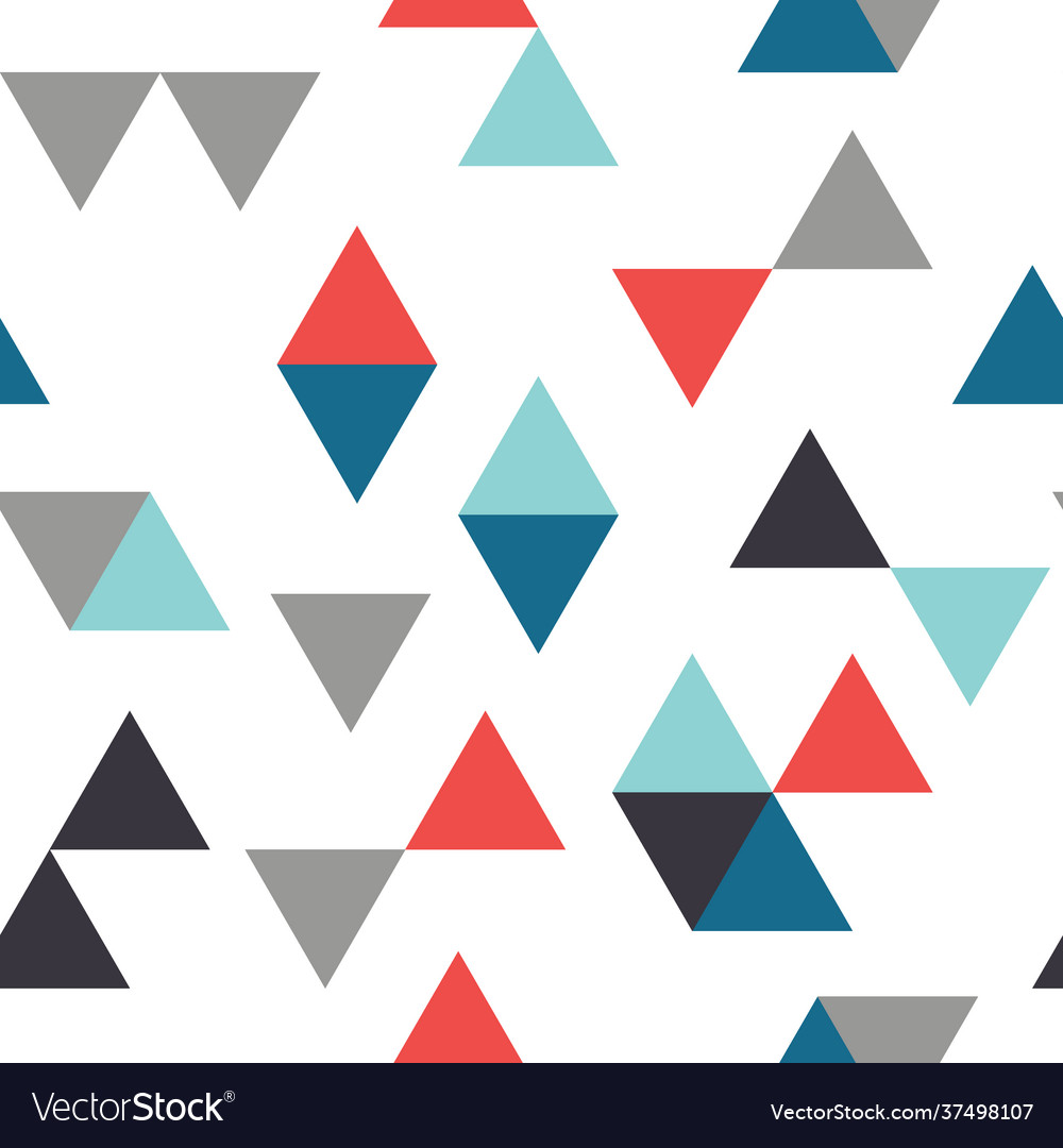 Seamless triangle abstract pattern Vector Image Seamless triangle abstract pattern
