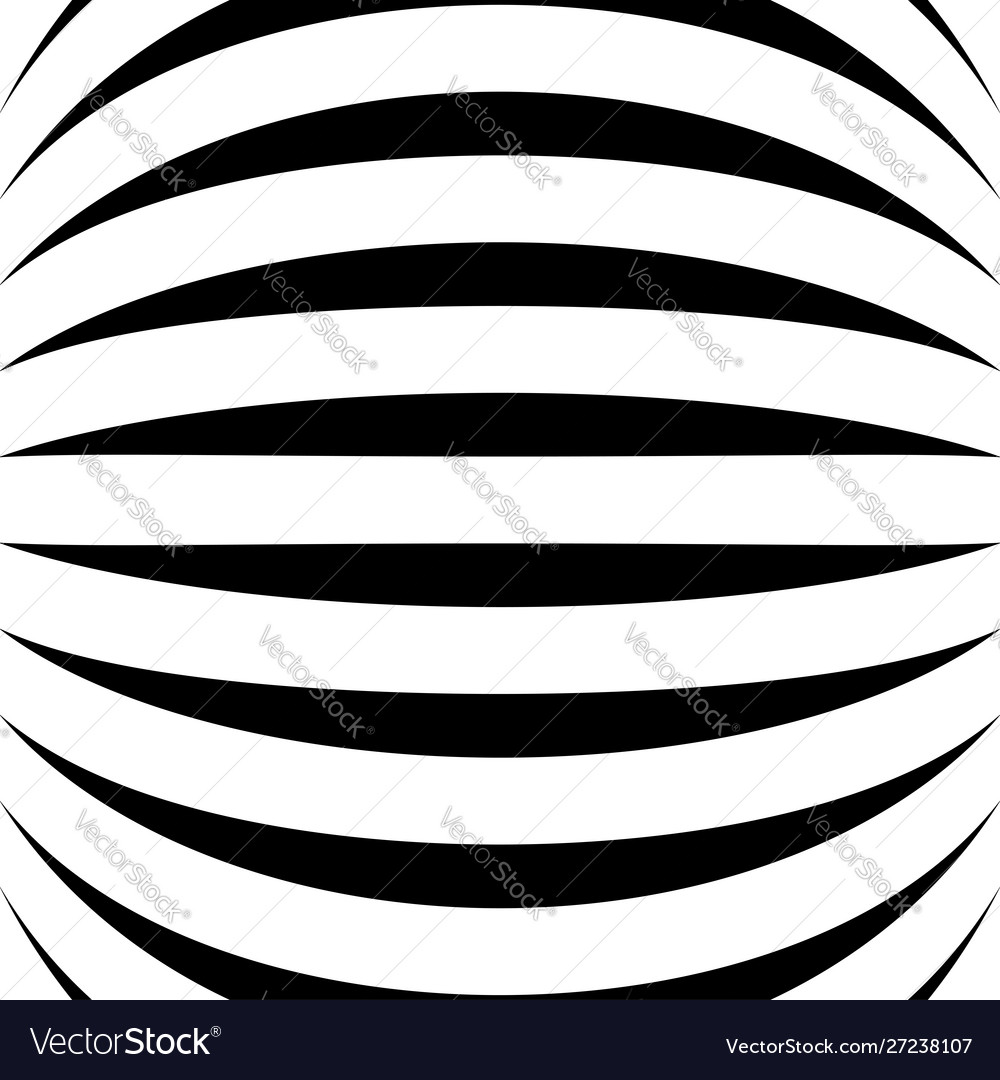 Spherical globe circular distort effect pattern vector image Spherical globe circular distort effect pattern