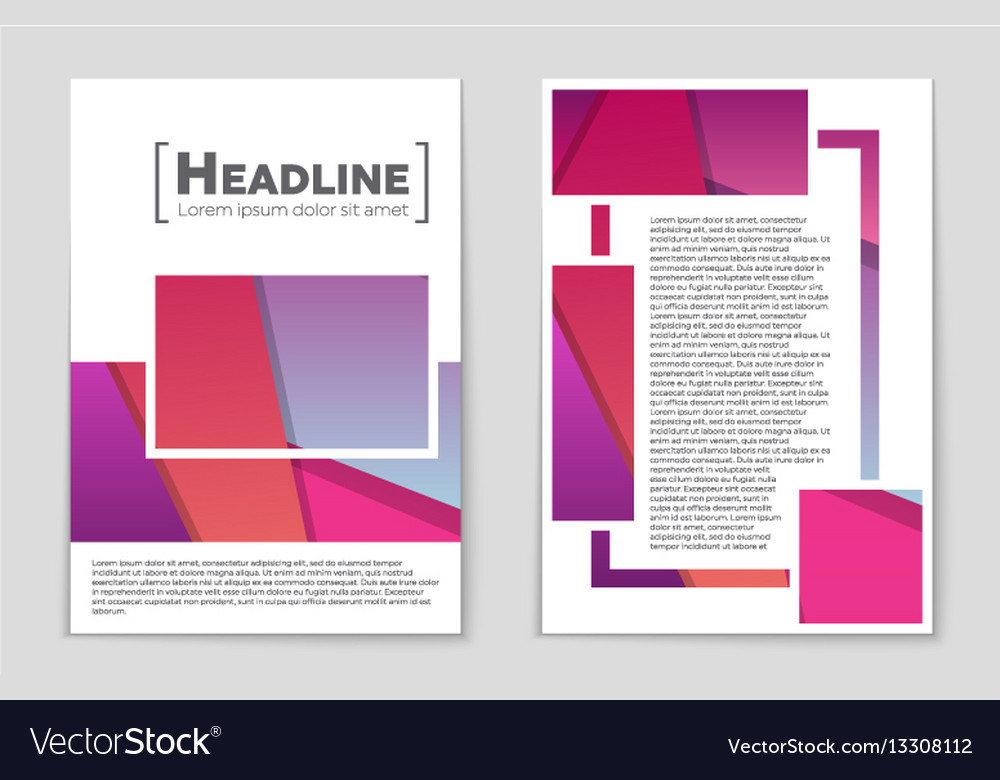 Abstract layout background set for art