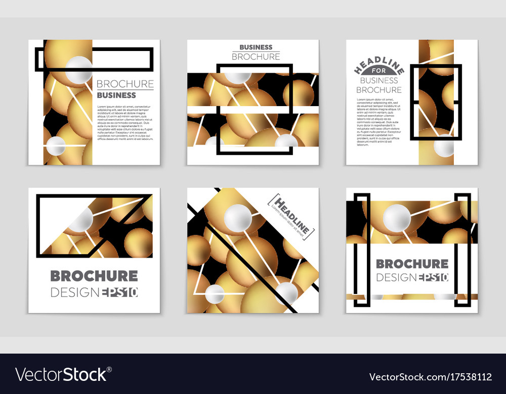 Abstract layout background set for art