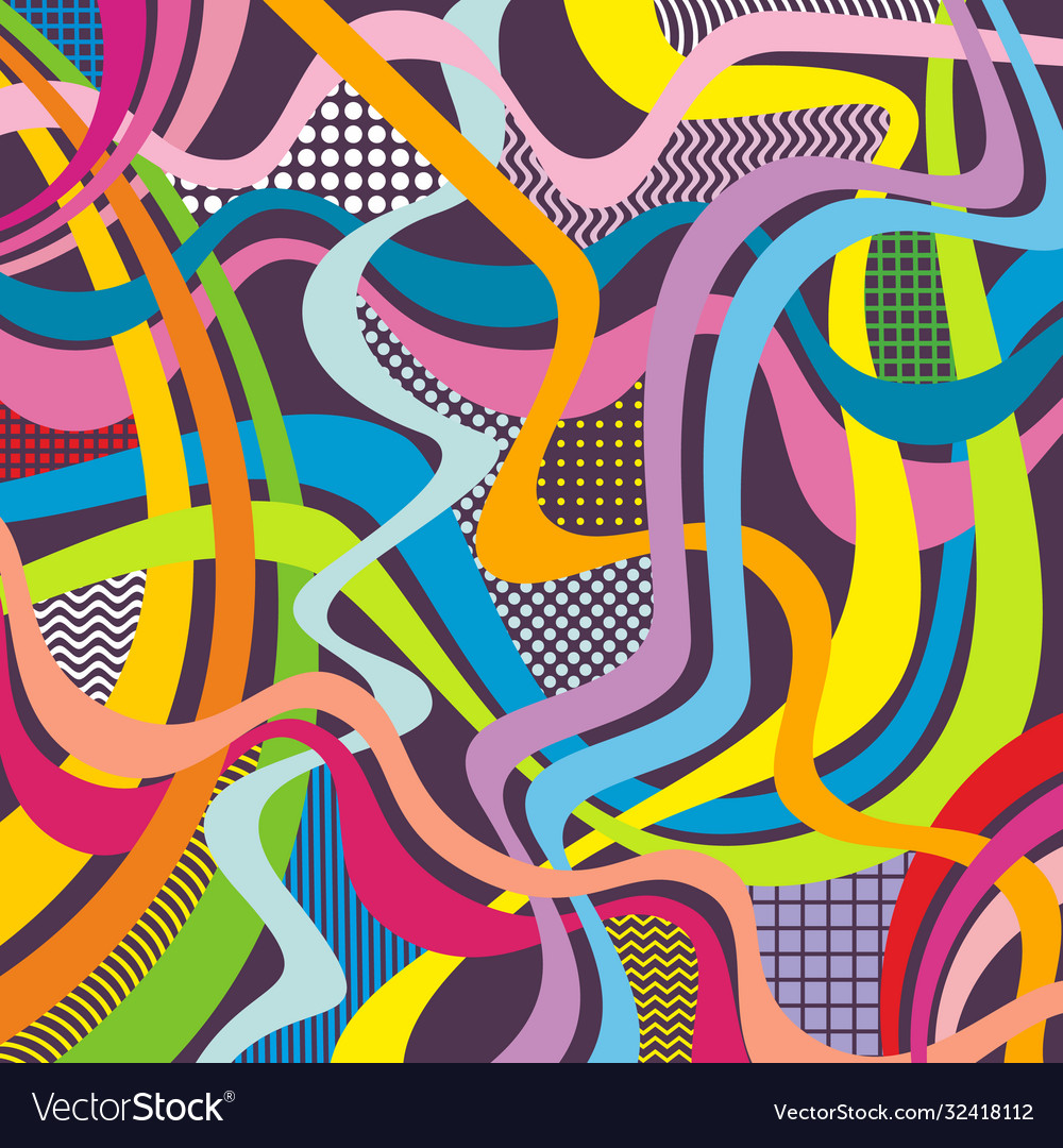 Abstract pattern rope lines background Vector Image Abstract pattern rope lines background
