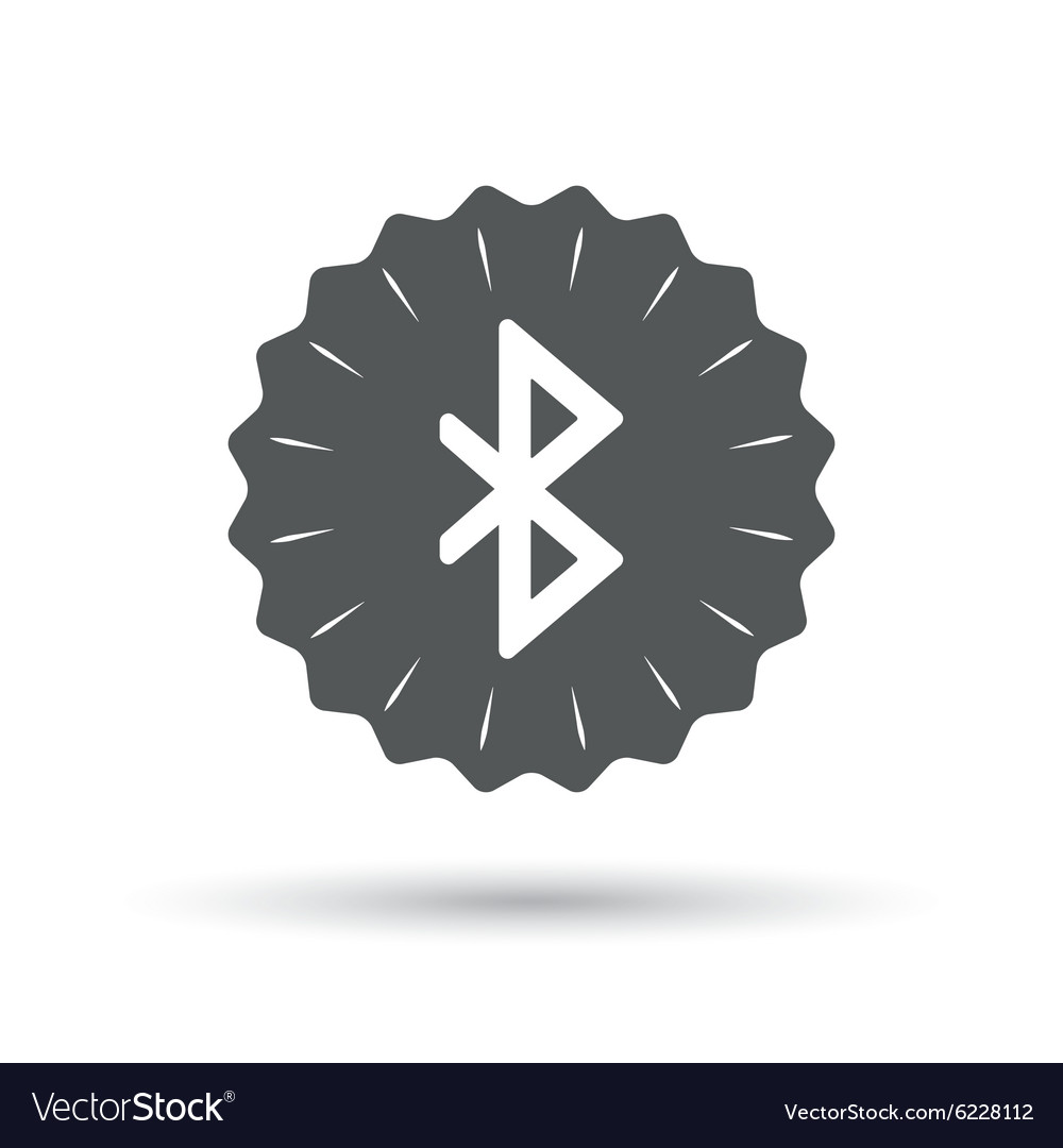 Bluetooth sign icon mobile network symbol