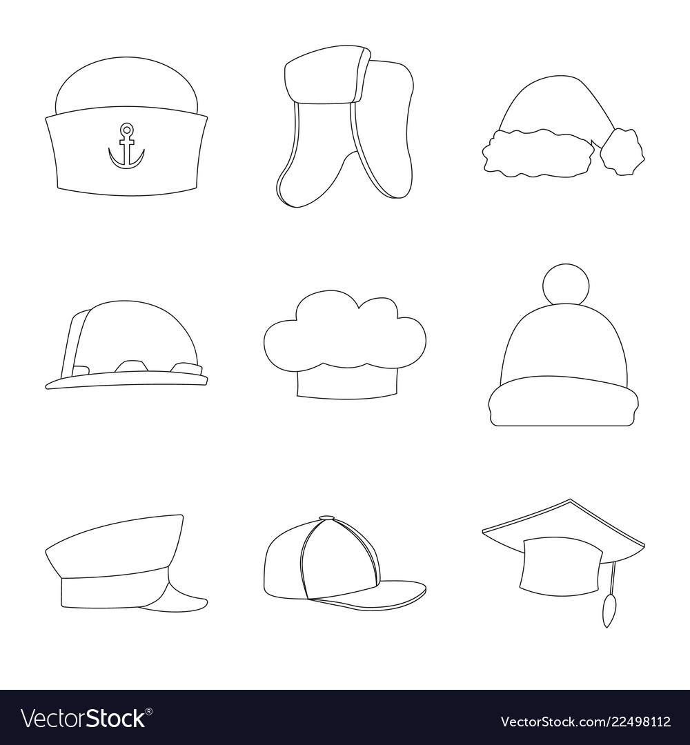 Design of headgear and cap sign set