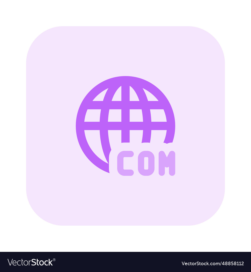 Domain extension for websites Vector Image