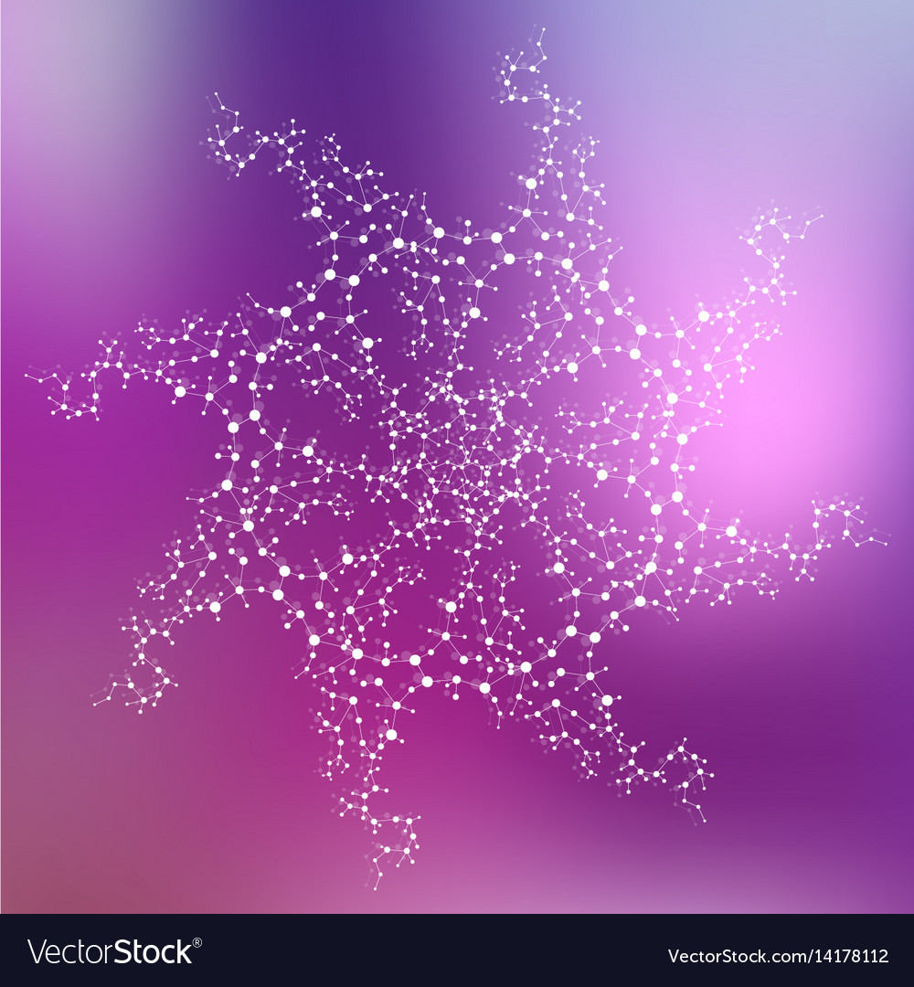Geometric abstract background with connected line