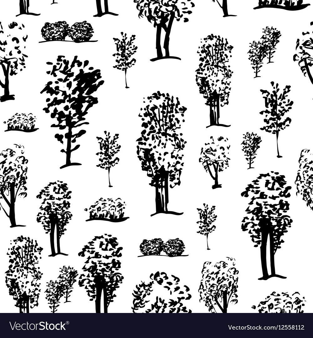 Graphic tree pattern
