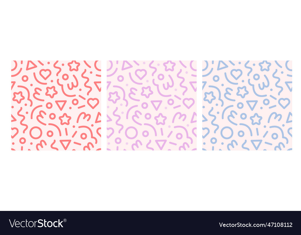 Playful Colorful Pattern Set
