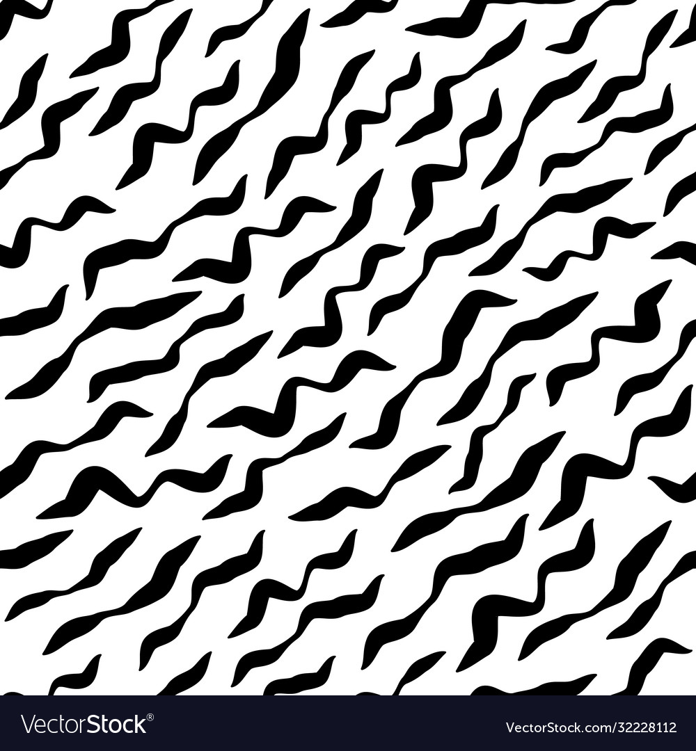 Seamless geometric pattern with wavy lines