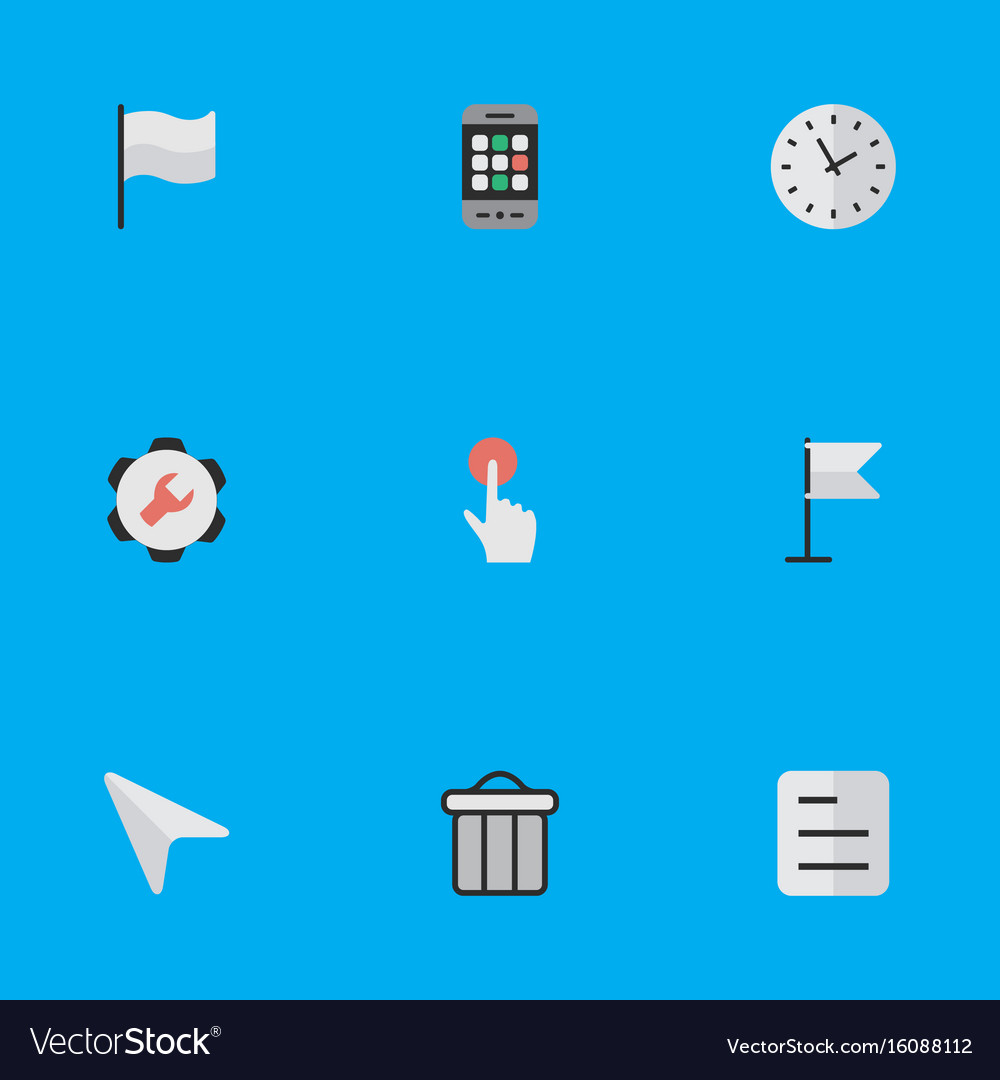 Set of simple design icons