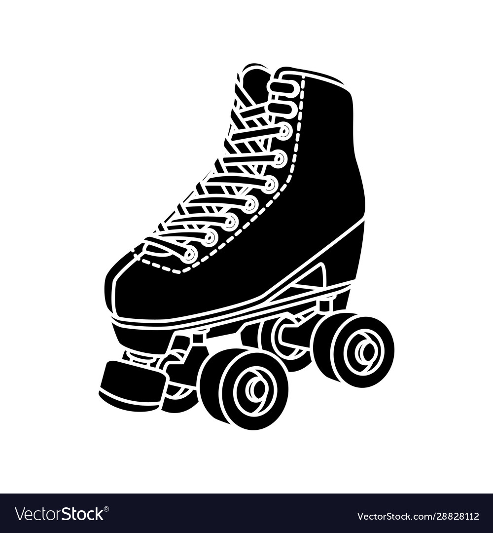 roller skate silhouette clip art